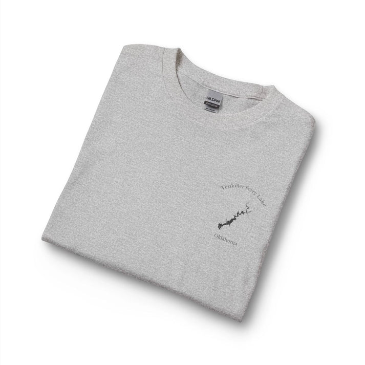 Oklahoma  Tenkiller  Ferry  Lake  Long  Sleeve  Fishing  T-shirt  other  position  view  from  folded  sport  grey.webp
