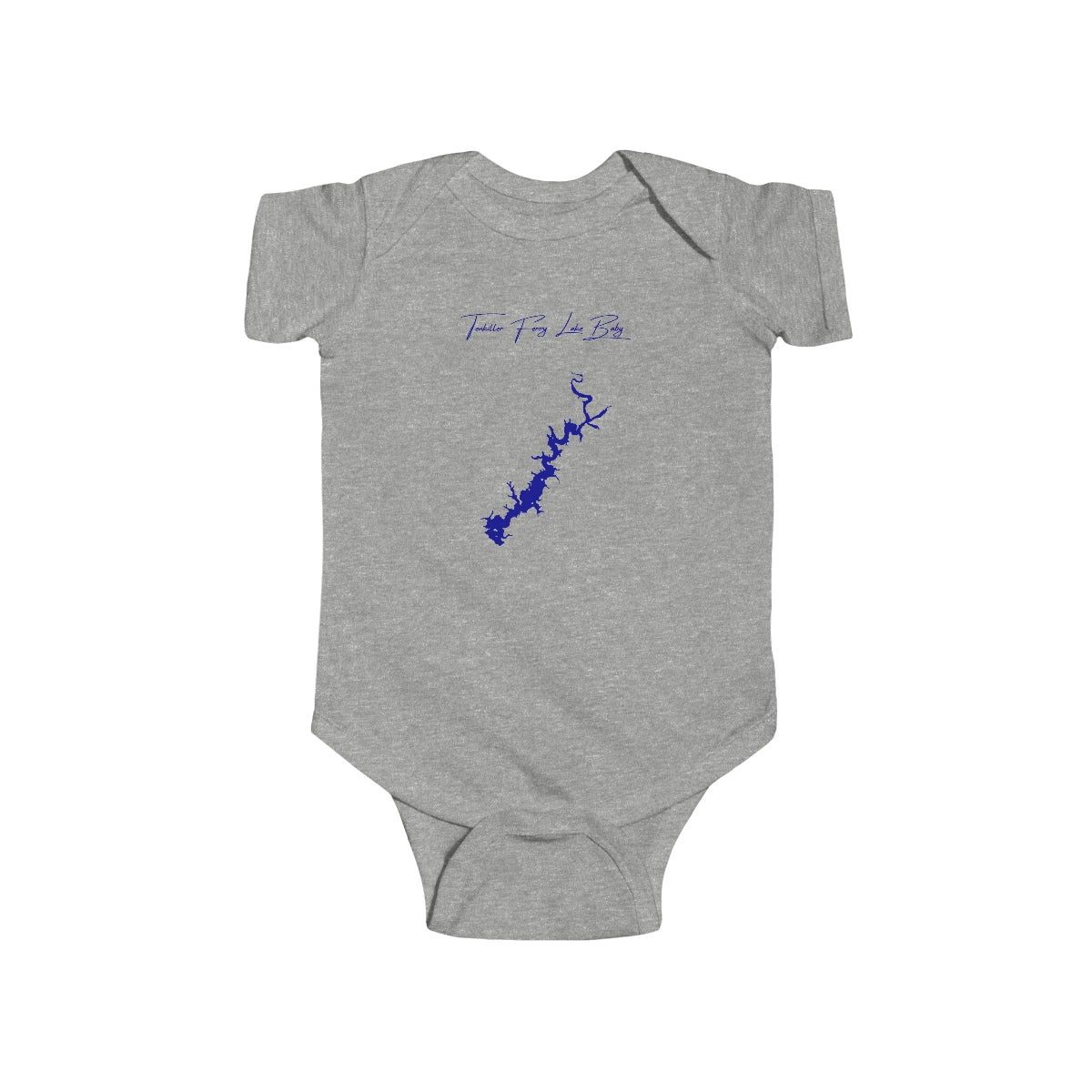 Oklahoma  Tenkiller  Ferry  Lake  Onesie  front  position  view  from  front  heather.webp