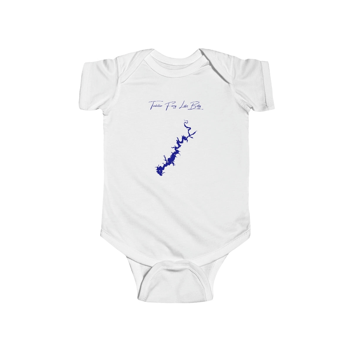 Oklahoma  Tenkiller  Ferry  Lake  Onesie  front  position  view  from  front  white.webp