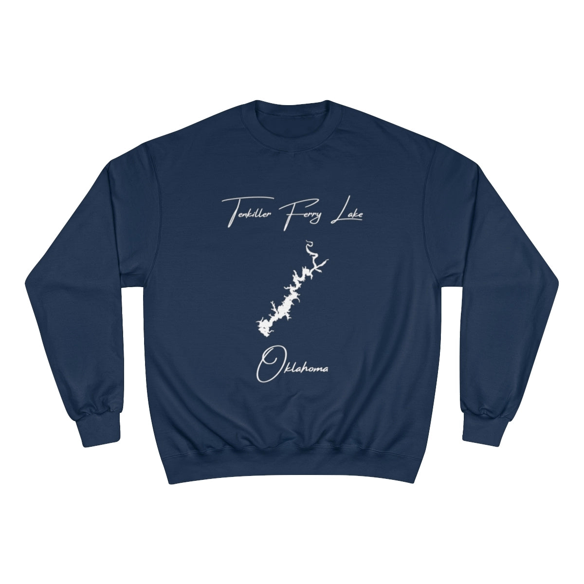 Oklahoma  Tenkiller  Ferry  Lake  Sweatshirt  front  position  view  from  front  navy.webp