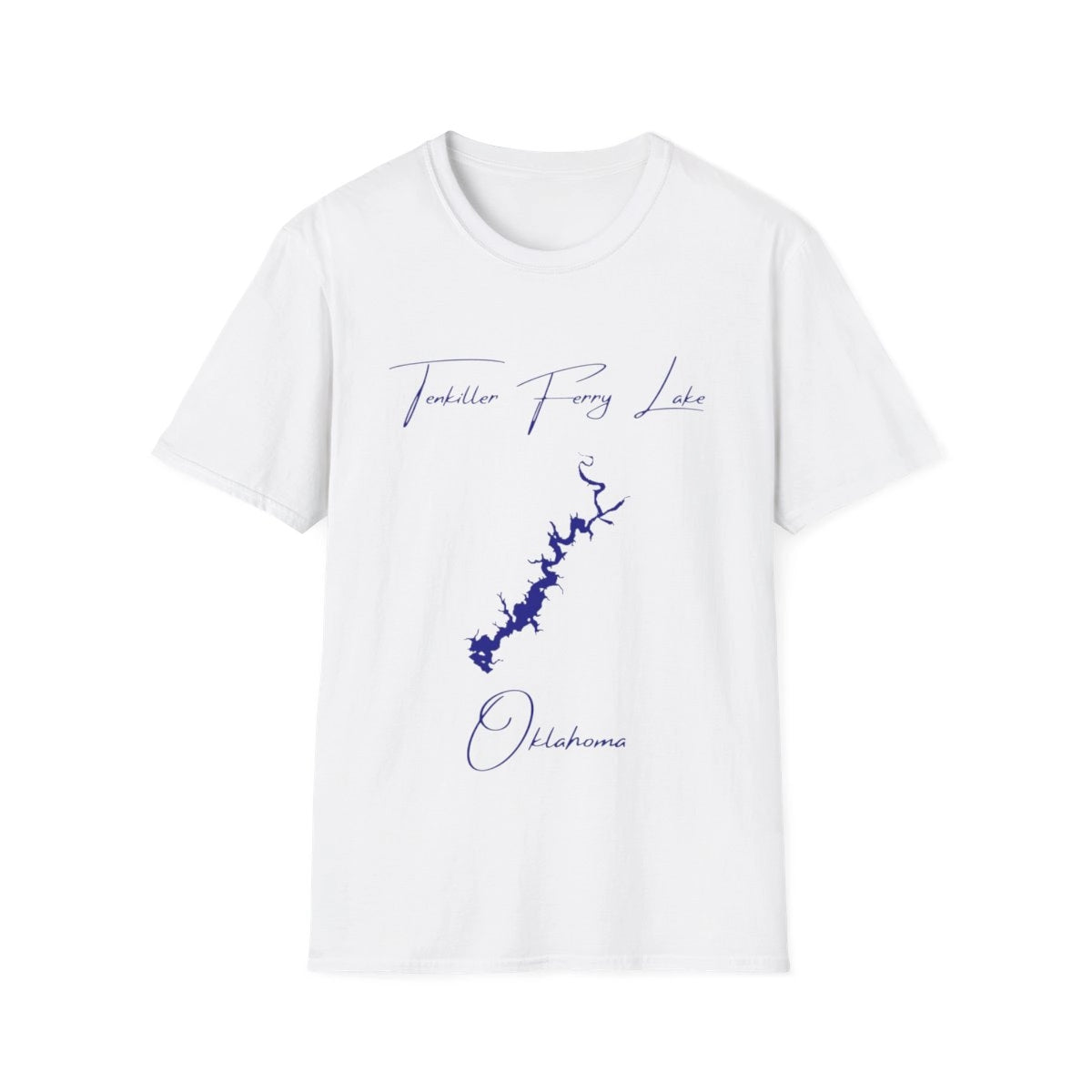 Oklahoma  Tenkiller  Ferry  Lake  T-shirt  front  position  view  from  front  white.webp