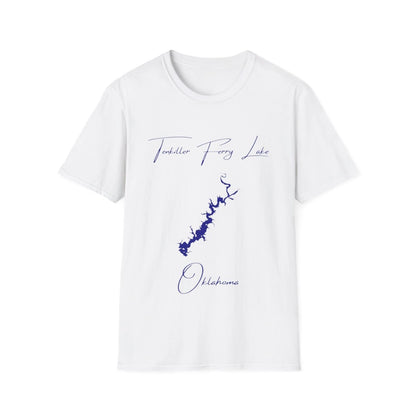 Oklahoma  Tenkiller  Ferry  Lake  T-shirt  front  position  view  from  front  white.webp
