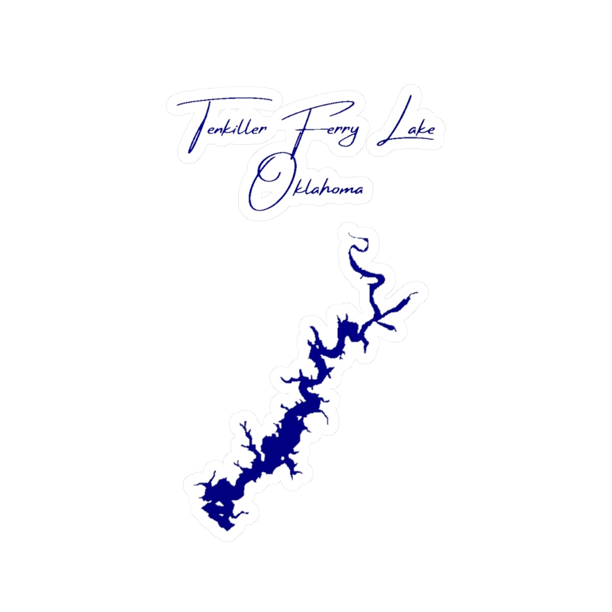 Oklahoma  Tenkiller  Ferry  Lake  Vinyl  Decal  other  position  view  from  front  4  x  6.webp