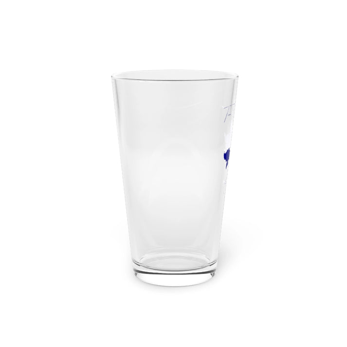 Oklahoma  Tom  Steed  Reservoir  16oz  Pint  Glass  front  position  view  from  left  16oz.webp