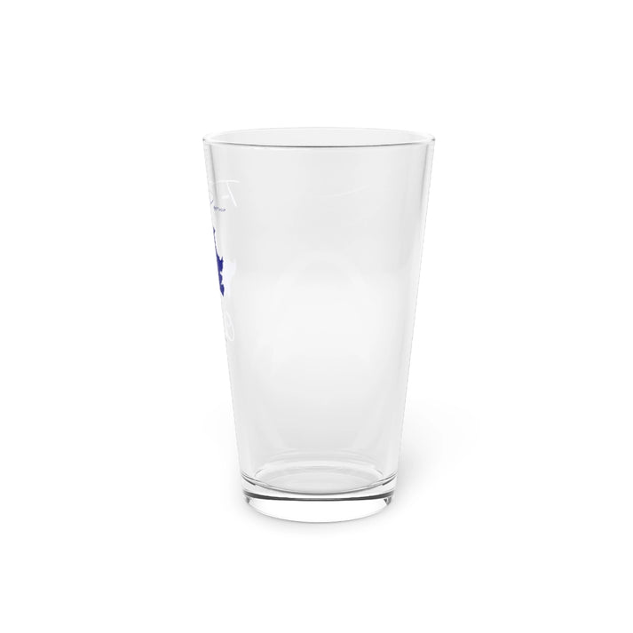 Oklahoma  Tom  Steed  Reservoir  16oz  Pint  Glass  front  position  view  from  right  16oz.webp