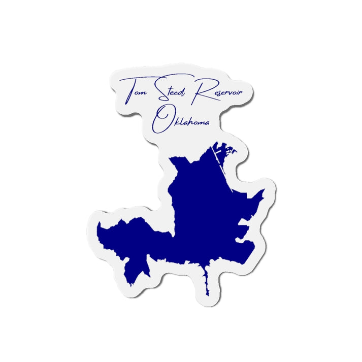 Oklahoma  Tom  Steed  Reservoir  Die  Cut  Magnet  front  position  view  from  front  4  x  4.webp