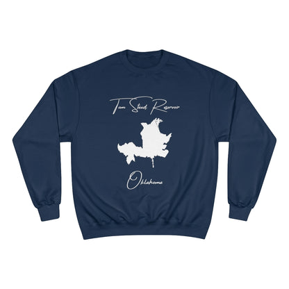 Oklahoma  Tom  Steed  Reservoir  Sweatshirt  front  position  view  from  front  navy.webp