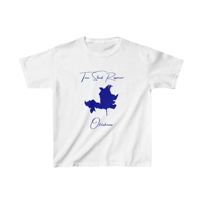 Oklahoma  Tom  Steed  Reservoir  Youth  T-shirt  front  position  view  from  front  white.webp