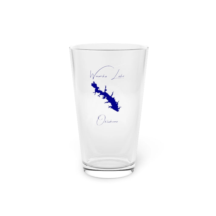 Oklahoma  Waurika  Lake  16oz  Pint  Glass  front  position  view  from  front  16oz.webp
