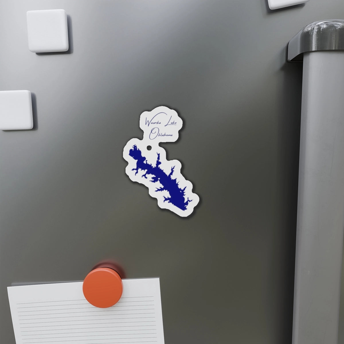 Oklahoma  Waurika  Lake  Die  Cut  Magnet  front  position  view  from  context-1  4  x  4.webp