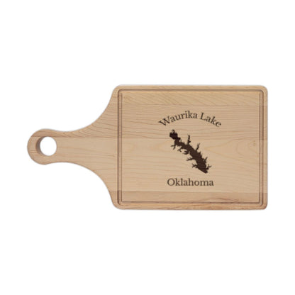 Oklahoma  Waurika  Lake  Engraved  Cutting  Board  front  position  view  from  front  maple.webp