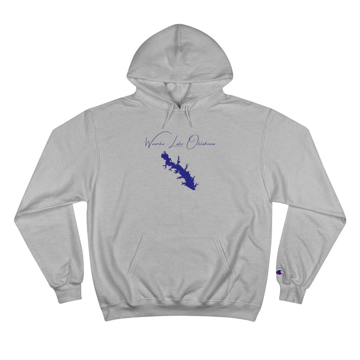 Oklahoma  Waurika  Lake  Hoodie  front  position  view  from  front  light  steel.webp