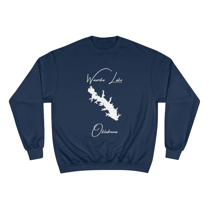 Oklahoma  Waurika  Lake  Sweatshirt  front  position  view  from  front  navy.webp