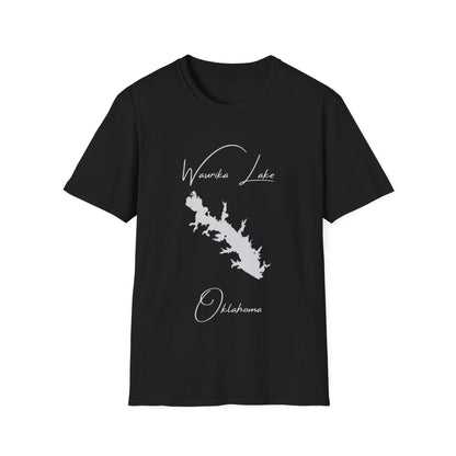 Oklahoma  Waurika  Lake  T-shirt  front  position  view  from  front  black.webp