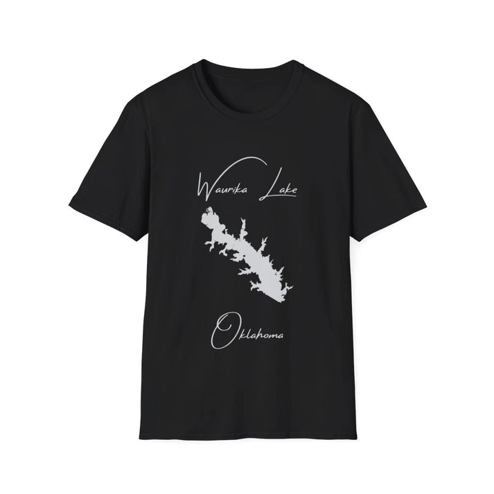 Oklahoma  Waurika  Lake  T-shirt  front  position  view  from  front  black.webp