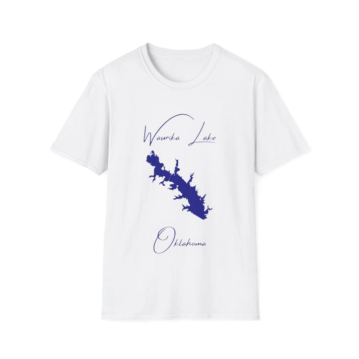 Oklahoma  Waurika  Lake  T-shirt  front  position  view  from  front  white.webp