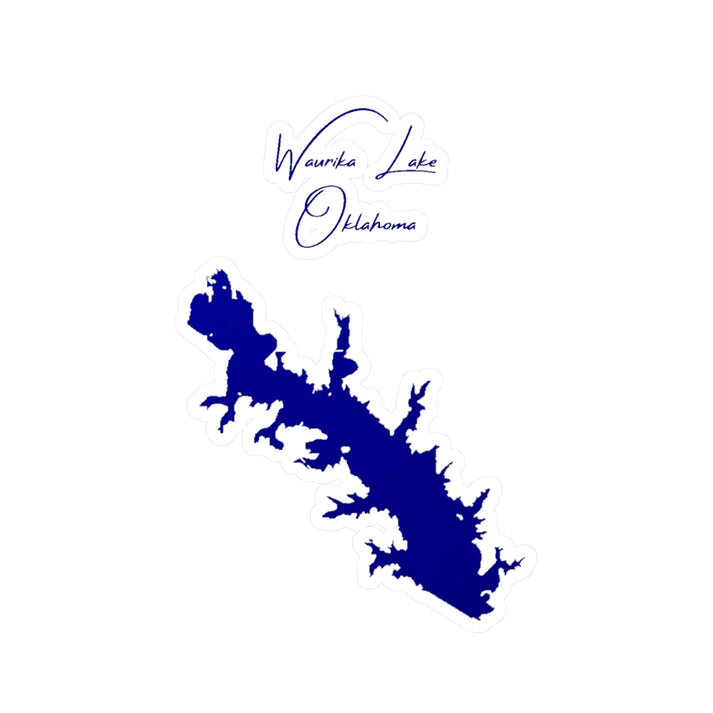 Oklahoma  Waurika  Lake  Vinyl  Decal  other  position  view  from  front  4  x  6.webp