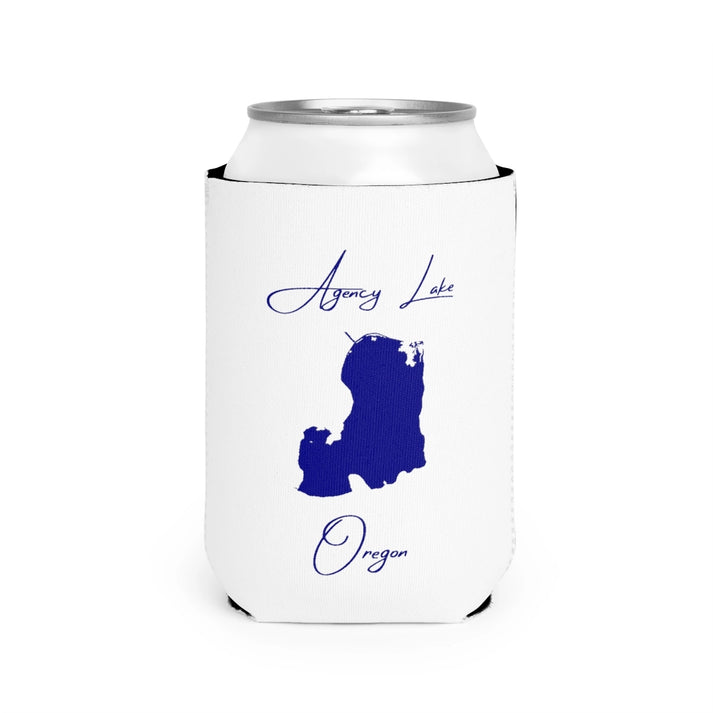Oregon  Agency  Lake  Can  Koozie  front  position  view  from  front-2  white.webp