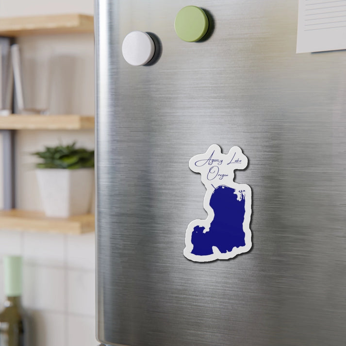 Oregon  Agency  Lake  Die  Cut  Magnet  front  position  view  from  context-2  4  x  4.webp