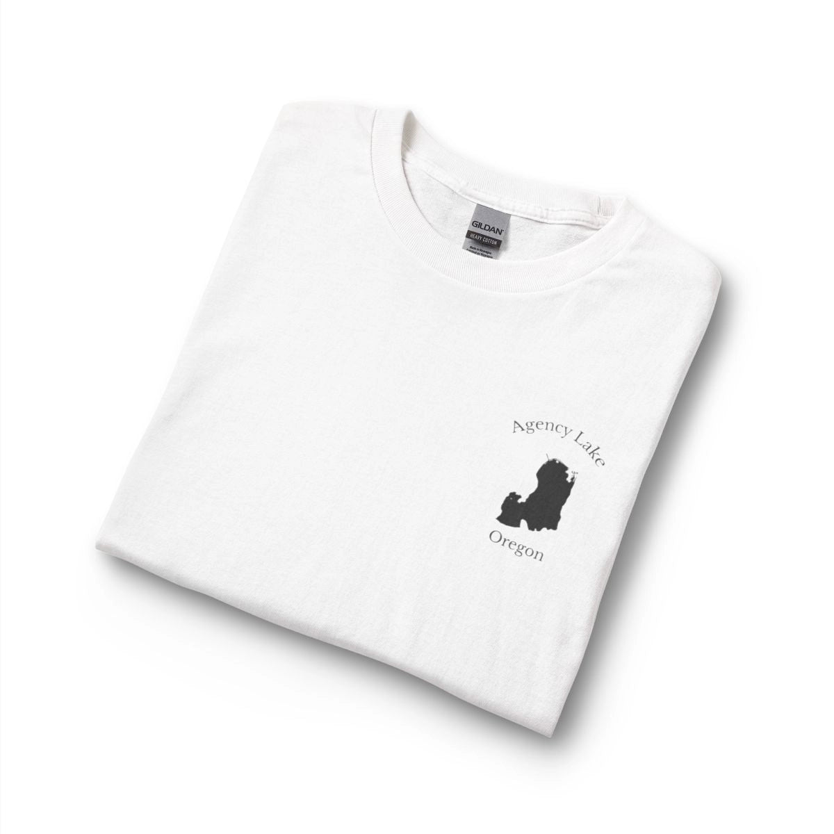 Oregon  Agency  Lake  Long  Sleeve  Fishing  T-shirt  other  position  view  from  folded  white.webp