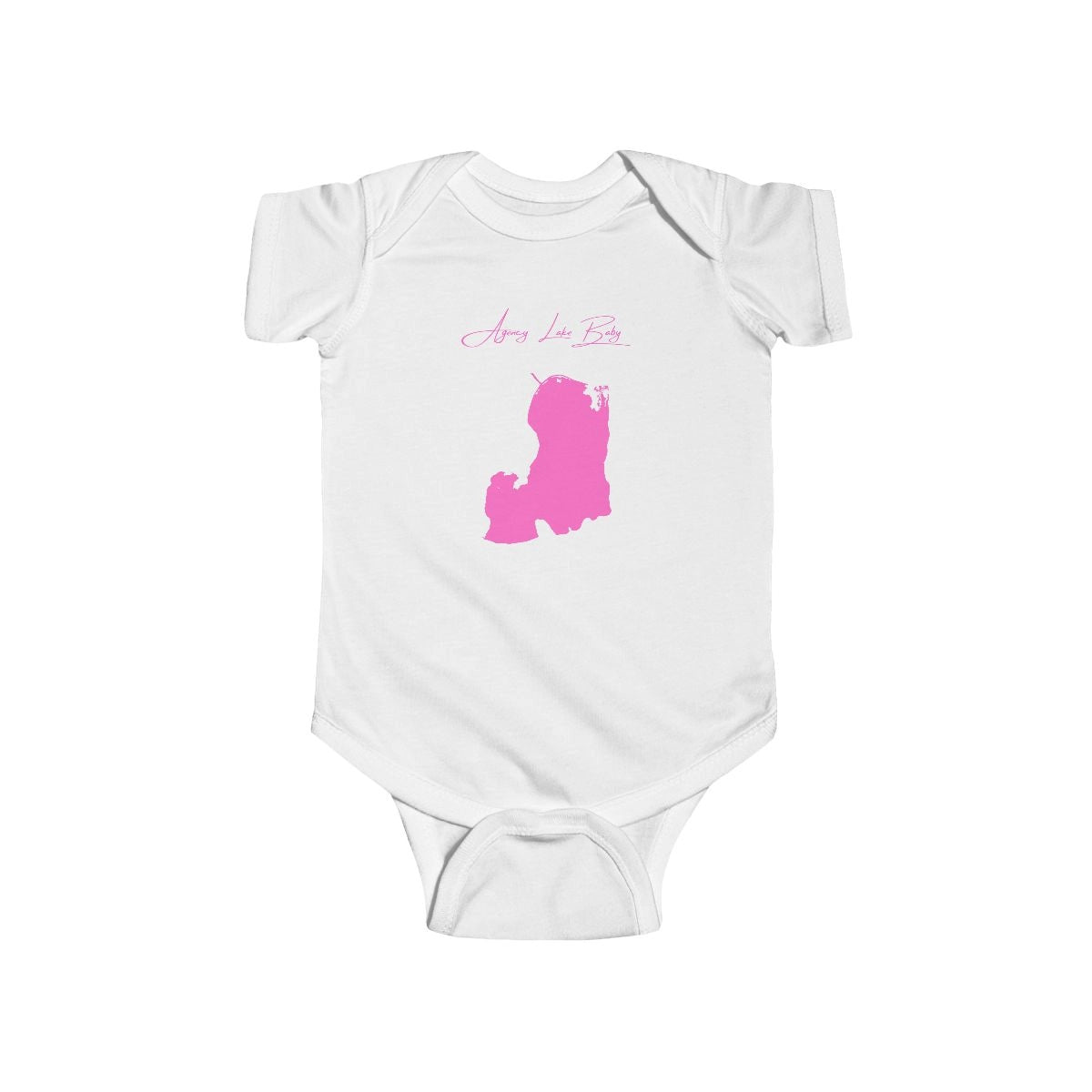 Oregon  Agency  Lake  Onesie  front  position  view  from  front  white.webp