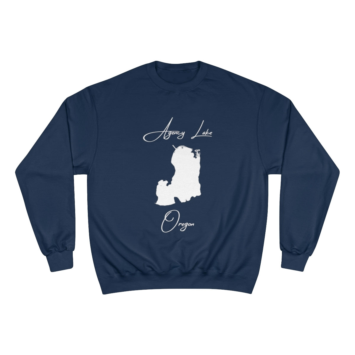 Oregon  Agency  Lake  Sweatshirt  front  position  view  from  front  navy.webp