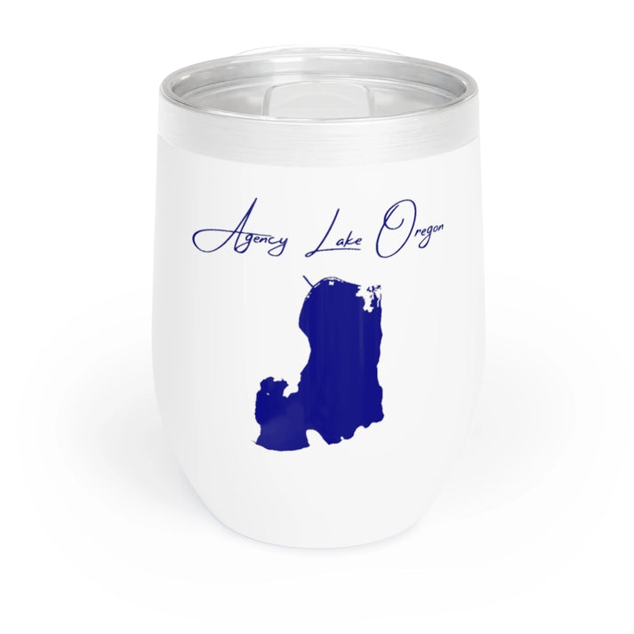 Oregon  Agency  Lake  Wine  Tumbler  front  position  view  from  front  white.webp