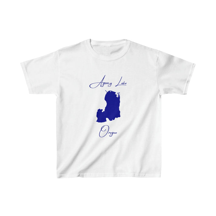 Oregon  Agency  Lake  Youth  T-shirt  front  position  view  from  front  white.webp