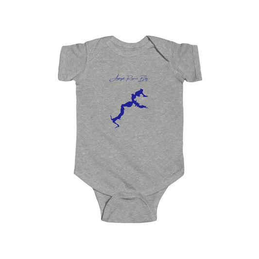 Oregon  Applegate  Reservoir  Onesie  front  position  view  from  front  heather.webp