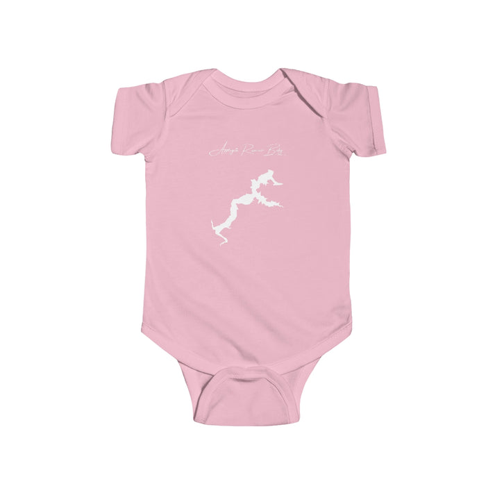 Oregon  Applegate  Reservoir  Onesie  front  position  view  from  front  pink.webp