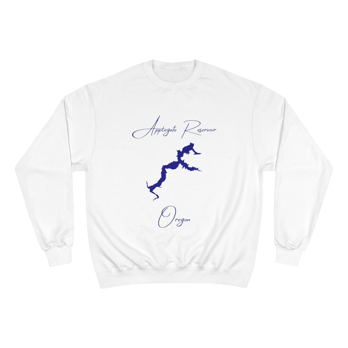 Oregon  Applegate  Reservoir  Sweatshirt  front  position  view  from  front  white.webp