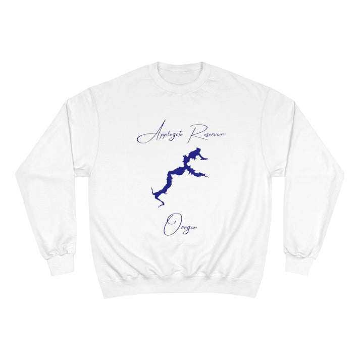 Oregon  Applegate  Reservoir  Sweatshirt  front  position  view  from  front  white.webp