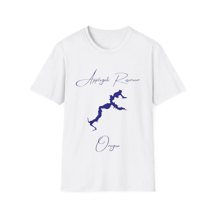 Oregon  Applegate  Reservoir  T-shirt  front  position  view  from  front  white.webp