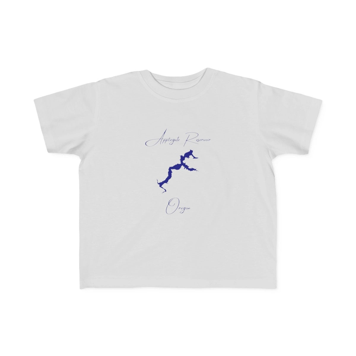 Oregon  Applegate  Reservoir  Toddler  T-shirt  front  position  view  from  front  silver.webp