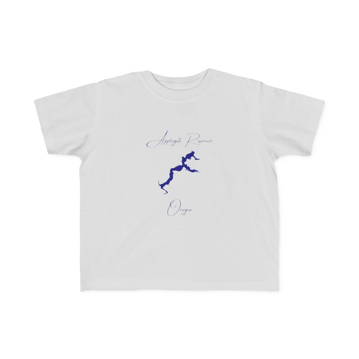 Oregon  Applegate  Reservoir  Toddler  T-shirt  front  position  view  from  front  silver.webp
