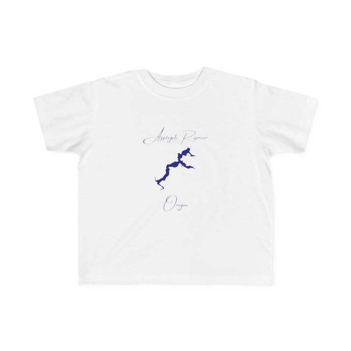 Oregon  Applegate  Reservoir  Toddler  T-shirt  front  position  view  from  front  white.webp