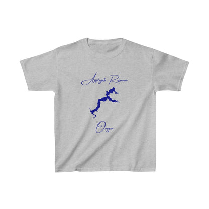 Oregon  Applegate  Reservoir  Youth  T-shirt  front  position  view  from  front  sport  grey.webp