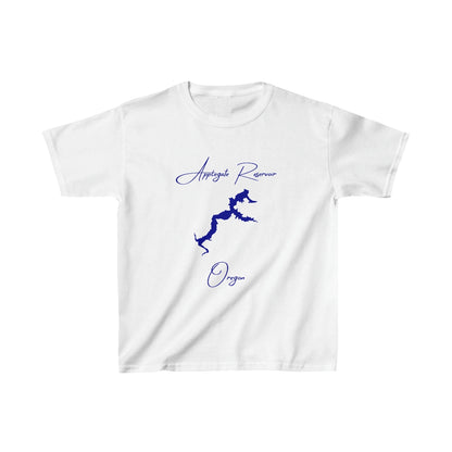 Oregon  Applegate  Reservoir  Youth  T-shirt  front  position  view  from  front  white.webp