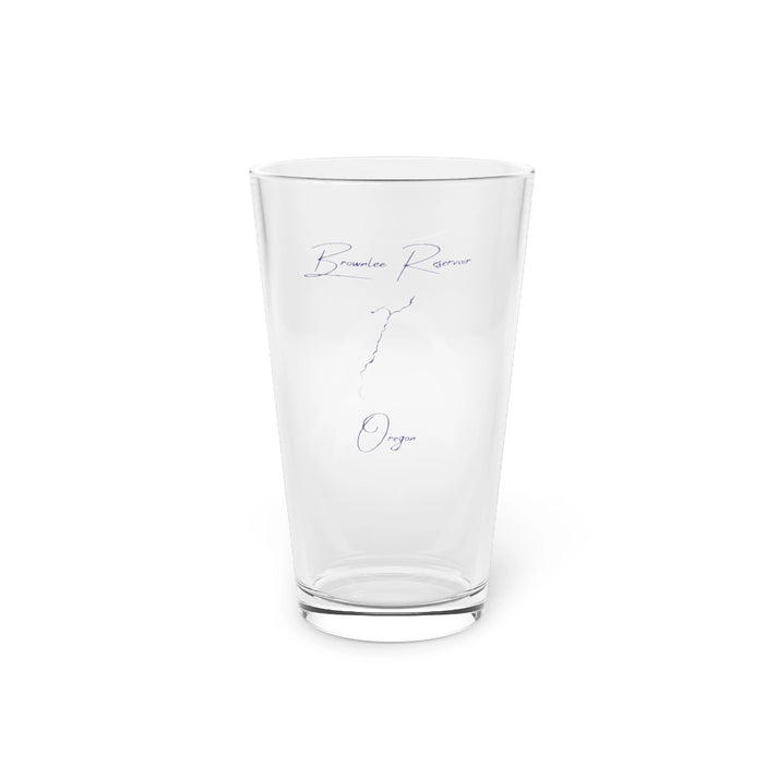 Oregon  Brownlee  Reservoir  16oz  Pint  Glass  front  position  view  from  front  16oz.webp