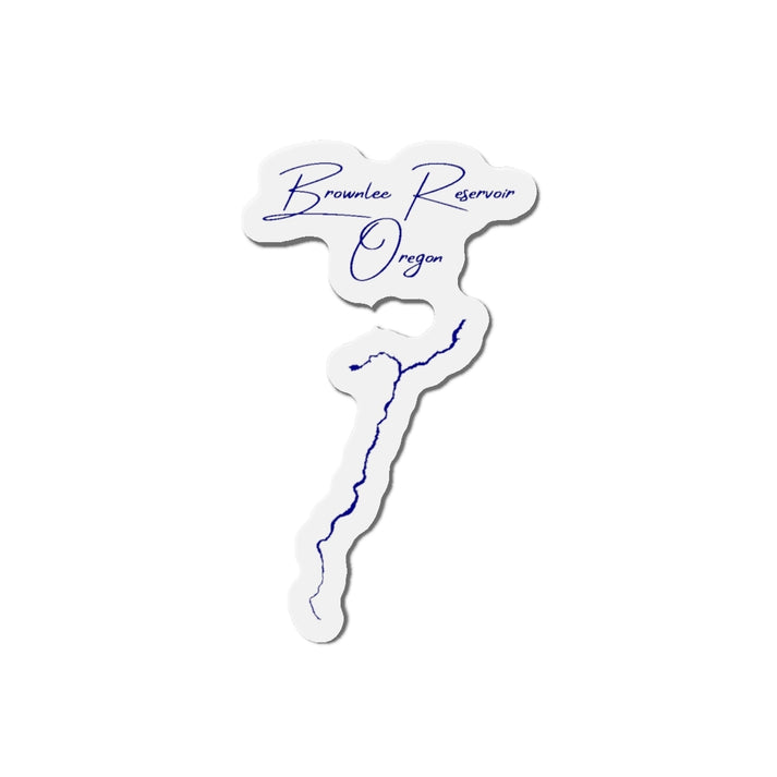 Oregon  Brownlee  Reservoir  Die  Cut  Magnet  front  position  view  from  front  4  x  4.webp