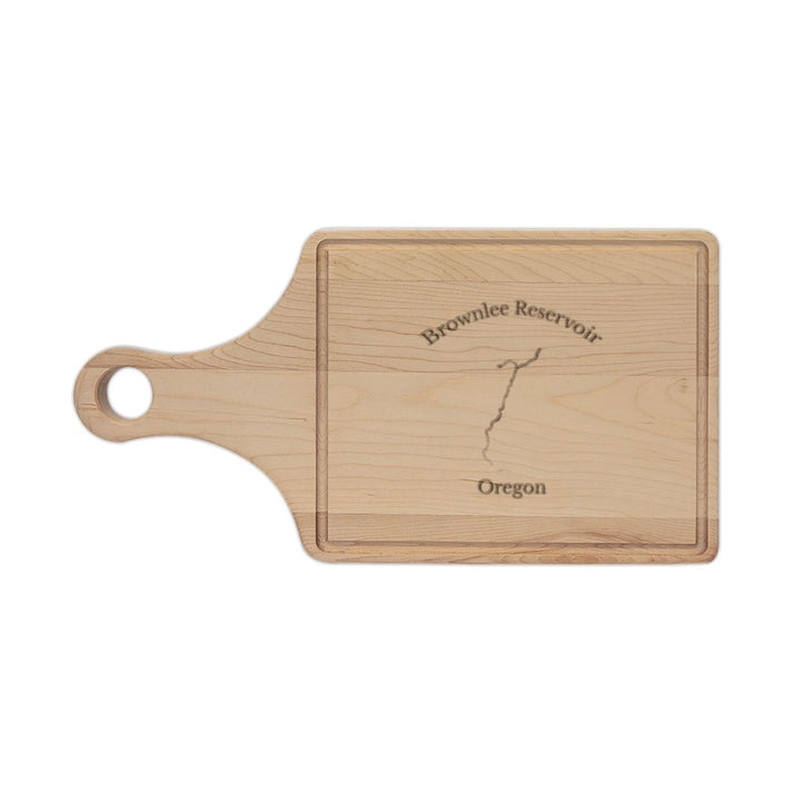 Oregon  Brownlee  Reservoir  Engraved  Cutting  Board  front  position  view  from  front  maple.webp