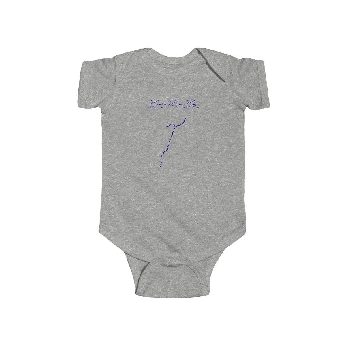 Oregon  Brownlee  Reservoir  Onesie  front  position  view  from  front  heather.webp