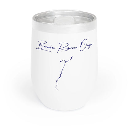 Oregon  Brownlee  Reservoir  Wine  Tumbler  front  position  view  from  front  white.webp