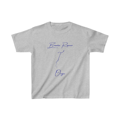 Oregon  Brownlee  Reservoir  Youth  T-shirt  front  position  view  from  front  sport  grey.webp