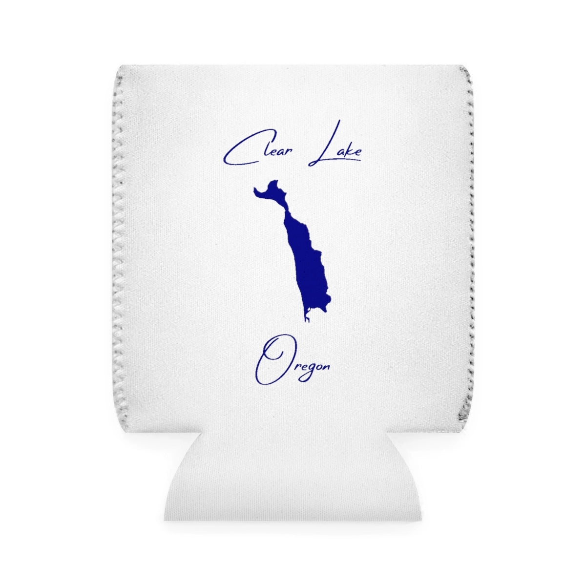 Oregon  Clear  Lake  Can  Koozie  front  position  view  from  front-1  white.webp