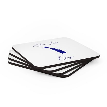 Oregon  Clear  Lake  Coaster  Set  front  position  view  from  stacked  3.75  x  3.75.webp