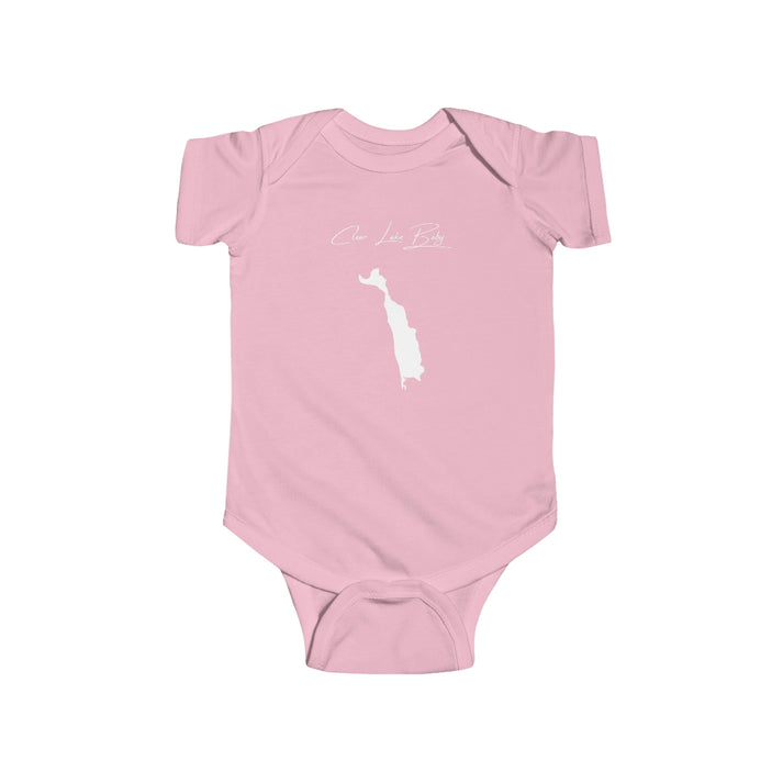 Oregon  Clear  Lake  Onesie  front  position  view  from  front  pink.webp
