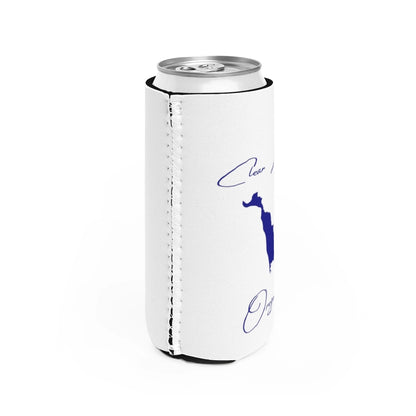 Oregon  Clear  Lake  Slim  Can  Koozie  all  position  view  from  right  white.webp