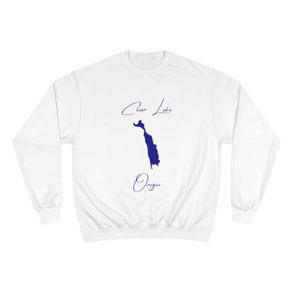 Oregon  Clear  Lake  Sweatshirt  front  position  view  from  front  white.webp