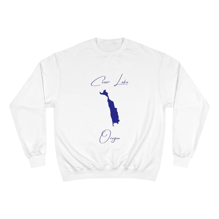 Oregon  Clear  Lake  Sweatshirt  front  position  view  from  front  white.webp